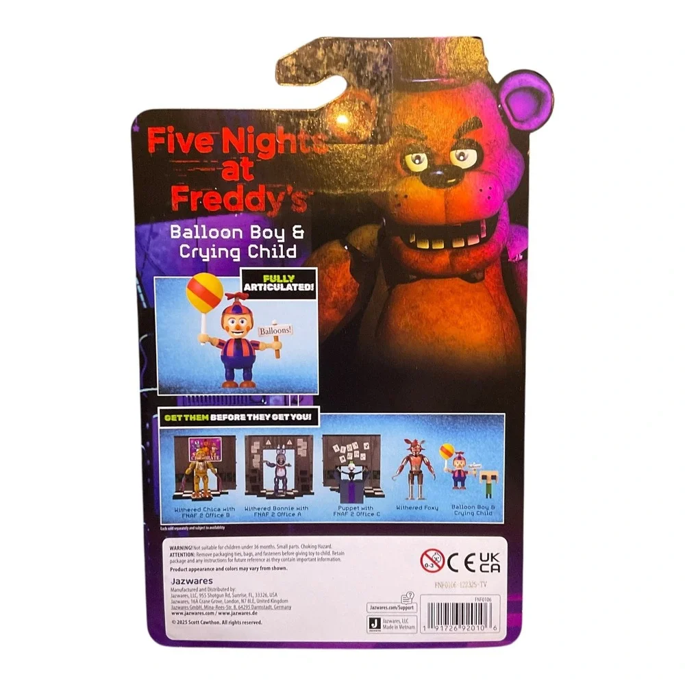 Five Nights at Freddys Balloon Boy Crying Child Action Figure Jazwares In Hand